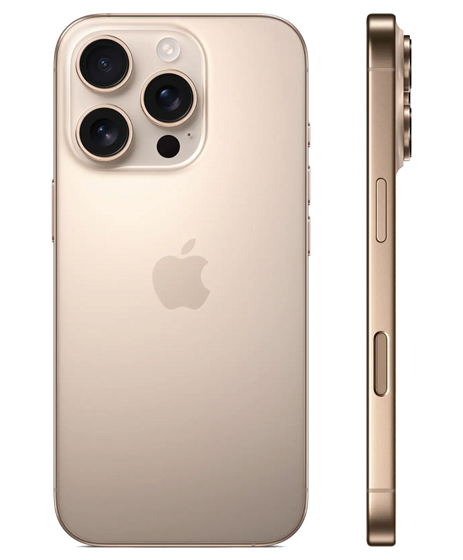 Apple iPhone 16 Pro, 128 ГБ, Титановый песчаный Apple iPhone 16 Pro, 128 ГБ, Титановый песчаный